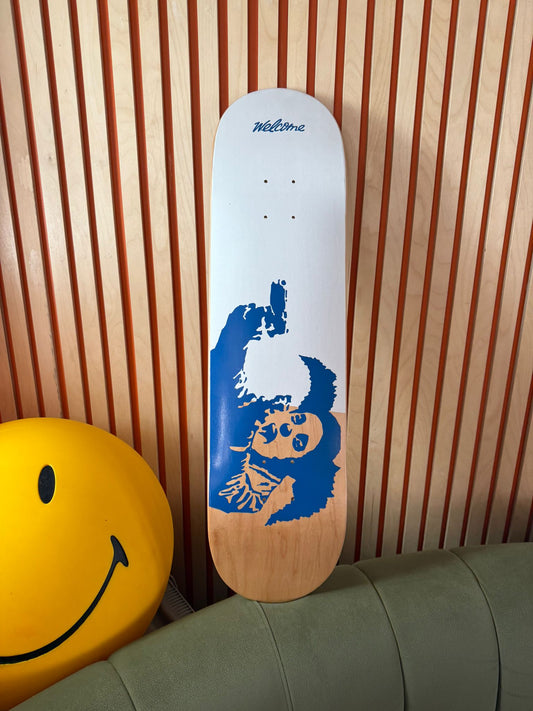 Welcome clown skate deck