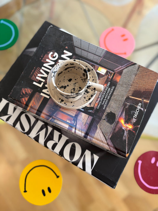 Doppiocotto handmade espresso cup with saucer