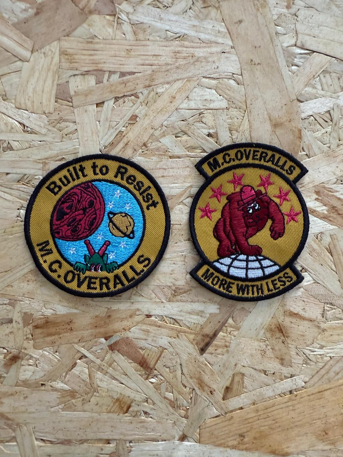 M.C Overalls embroidered patches