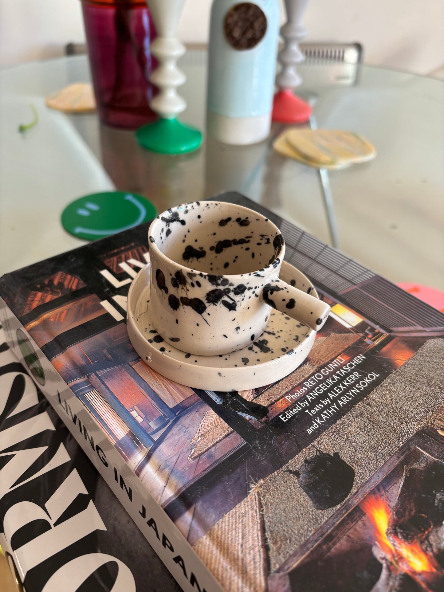 Doppiocotto handmade espresso cup with saucer