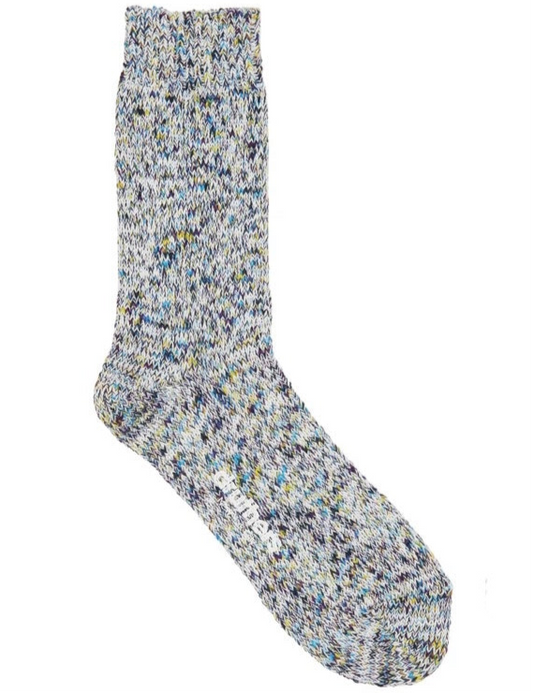 TIE DYE YARN ORGANIC & RECYCLED CREW SOCK Confetti