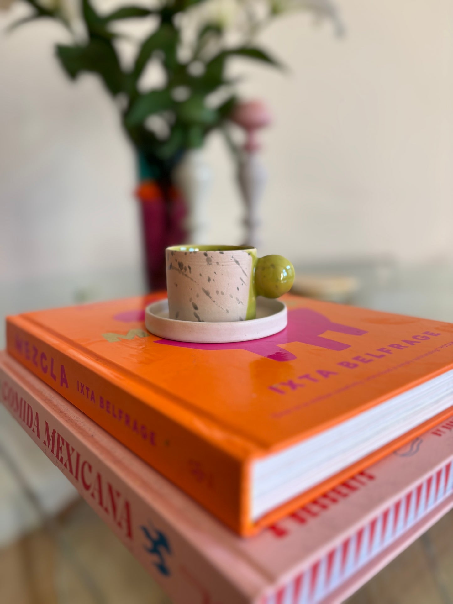 Doppiocotto handmade espresso cup with saucer