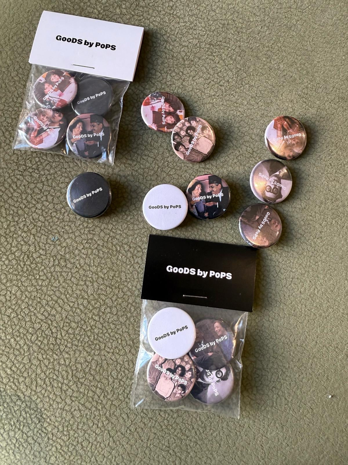 GooDS by PoPS Pin badges